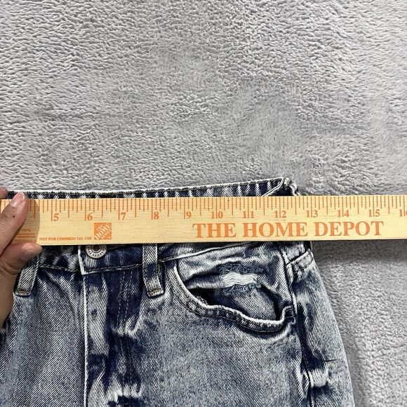 Kancan Skinny‎ Jeans 0/23 Mid Rise Distressed Light Wash Open Raw Hem - Picture 7 of 12